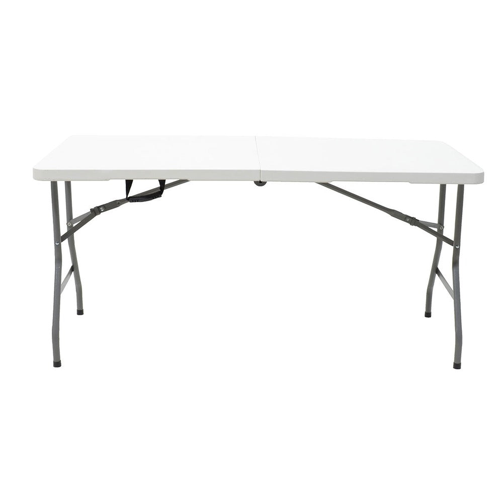 Masa de catering profesionala Rodeo pliabila granit, alb, 183x76x74 cm