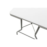 Masa de catering profesionala Rodeo pliabila granit, alb, 183x76x74 cm