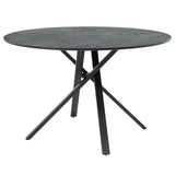 Masa de cina Cerco, negru, D120x75 cm - Negru