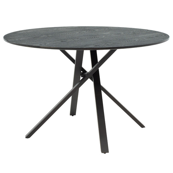Masa de cina Cerco, Negru - Sonoma, D120x75 cm
