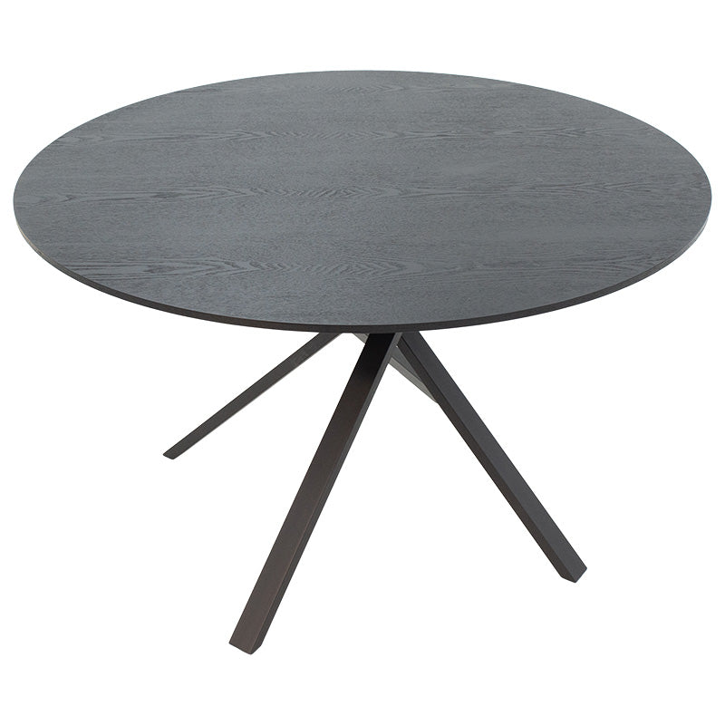 Masa de cina Cerco, negru, D120x75 cm - Negru