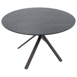Masa de cina Cerco, negru, D120x75 cm - Negru