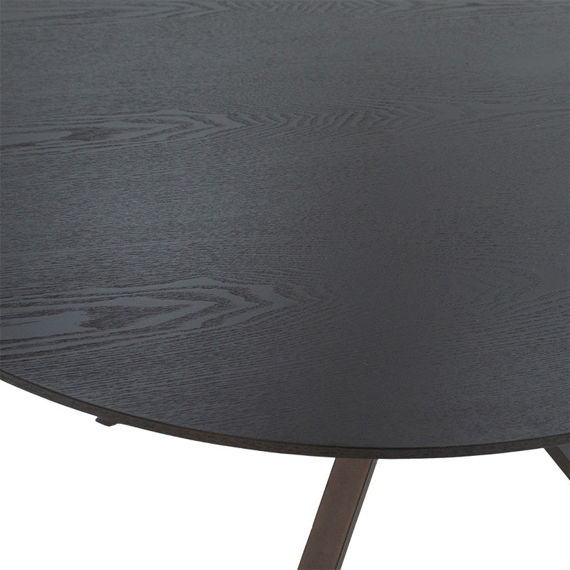 Masa de cina Cerco, negru, D120x75 cm - Negru