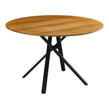 Masa de cina Cerco, negru, D120x75 cm - Sonoma