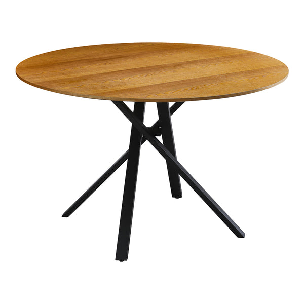 Masa de cina Cerco, Negru - Sonoma, D120x75 cm