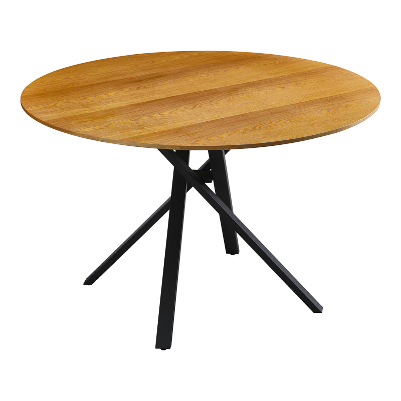 Masa de cina Cerco, negru, D120x75 cm - Sonoma