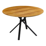 Masa de cina Cerco, negru, D120x75 cm - Sonoma