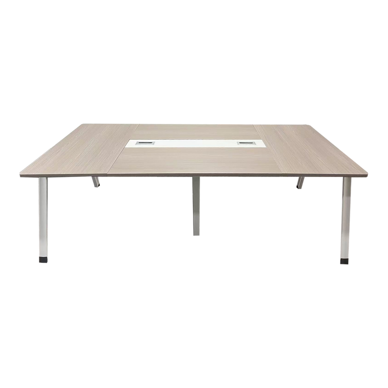 Masa de conferinta Armadi, Gri-Alb, 240x120x75 cm, detaliu produs