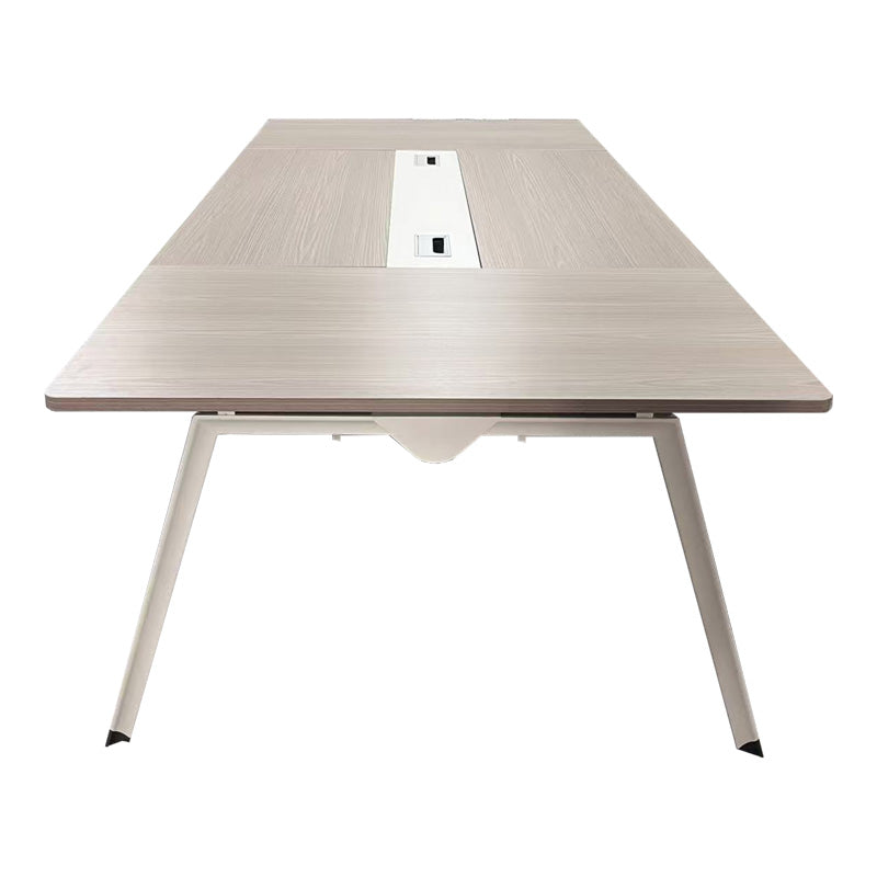 Masa de conferinta Armadi, Gri-Alb, 240x120x75 cm, perspectiva suplimentara