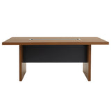 Masa de conferinta Oscar 5cm, nuc - antracit, 200x100x76 cm