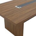 Masa de conferinta Oscar 5cm, nuc - antracit, 200x100x76 cm, foto produs 7