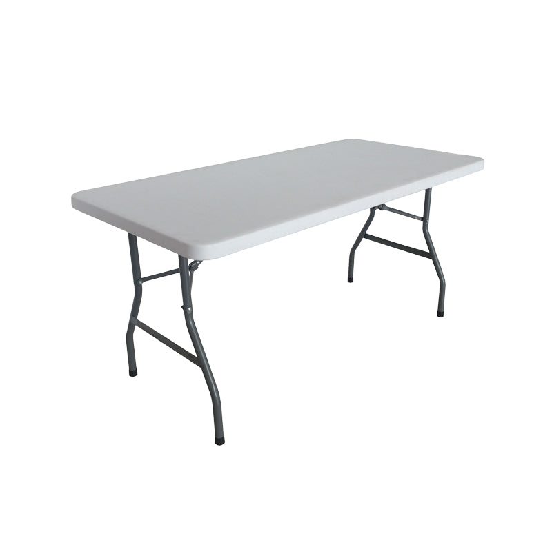 Masa de conferinte de gradina Aprilia, Alb, 152x76x74 cm