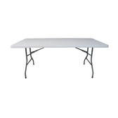 Masa de conferinte de gradina Aprilia, Alb, 152x76x74 cm, imagine suplimentara