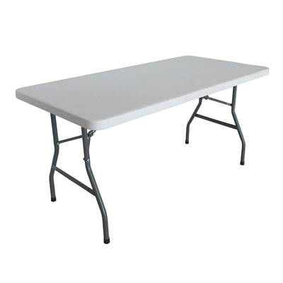 Masa de conferinte de gradina Aprilia Alb 198x90x74 cm