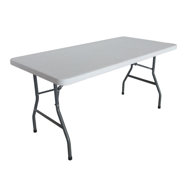 Masă pliabilă Aprilia pentru catering și evenimente, albă, 198x90x74 cm