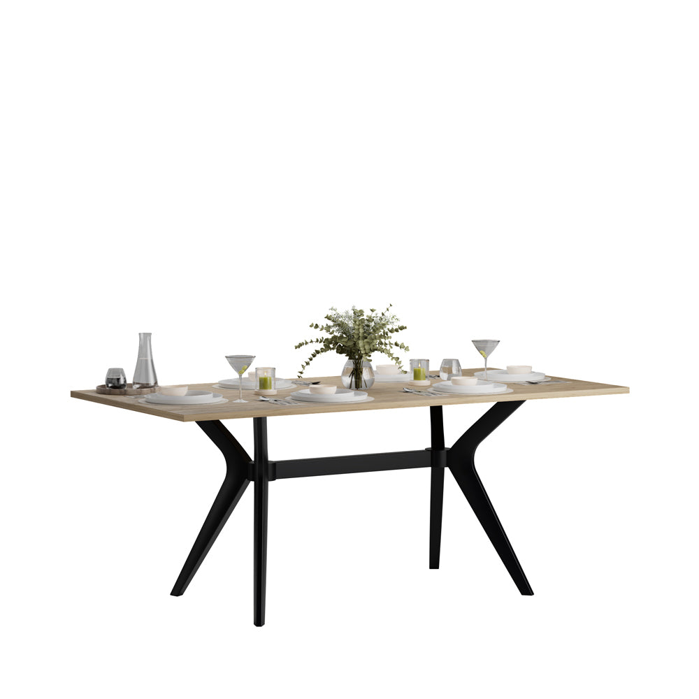 Masă de Dining Adore Luna, Stejar, 181x75x90 cm