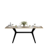 Masă de Dining Adore Luna, Stejar, 181x75x90 cm