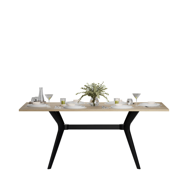 Masă de Dining Adore Luna, Stejar, 181x75x90 cm, foto produs 6