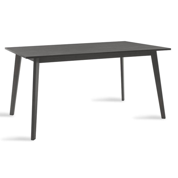 Masa de dining Benson, furnir, Antracit - Nuc, 150x90x75 cm