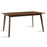 Masa de dining Benson, furnir, Gri rustic, 150x90x75 cm - Nuc