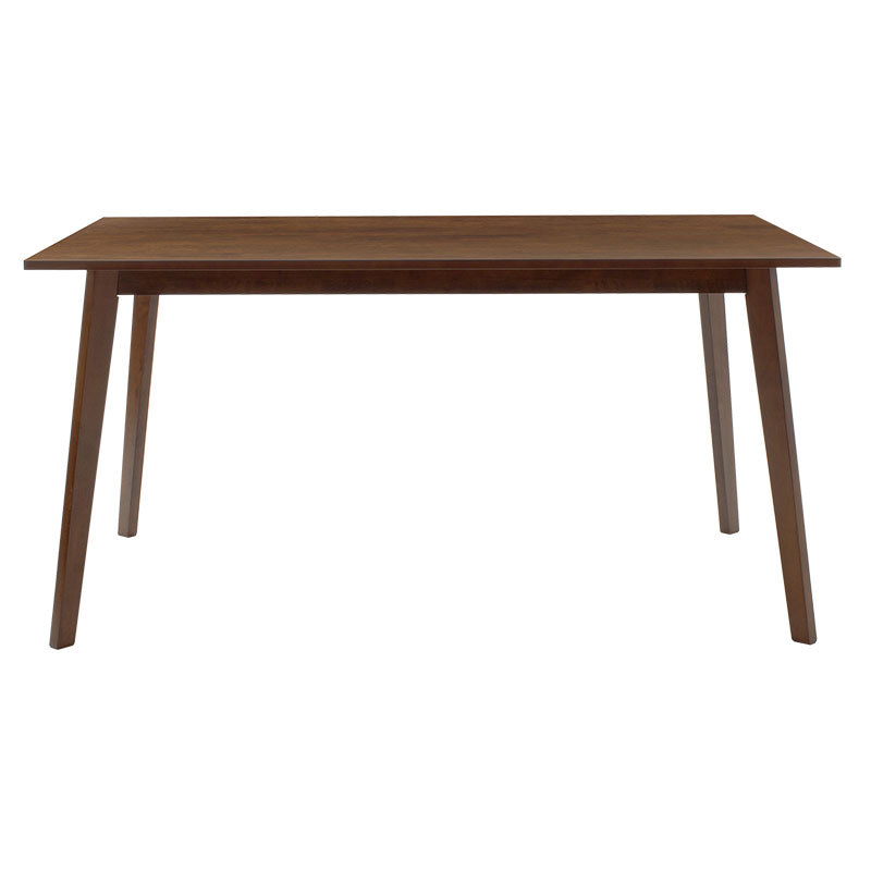 Masa de dining Benson, furnir, Gri rustic, 150x90x75 cm - Nuc