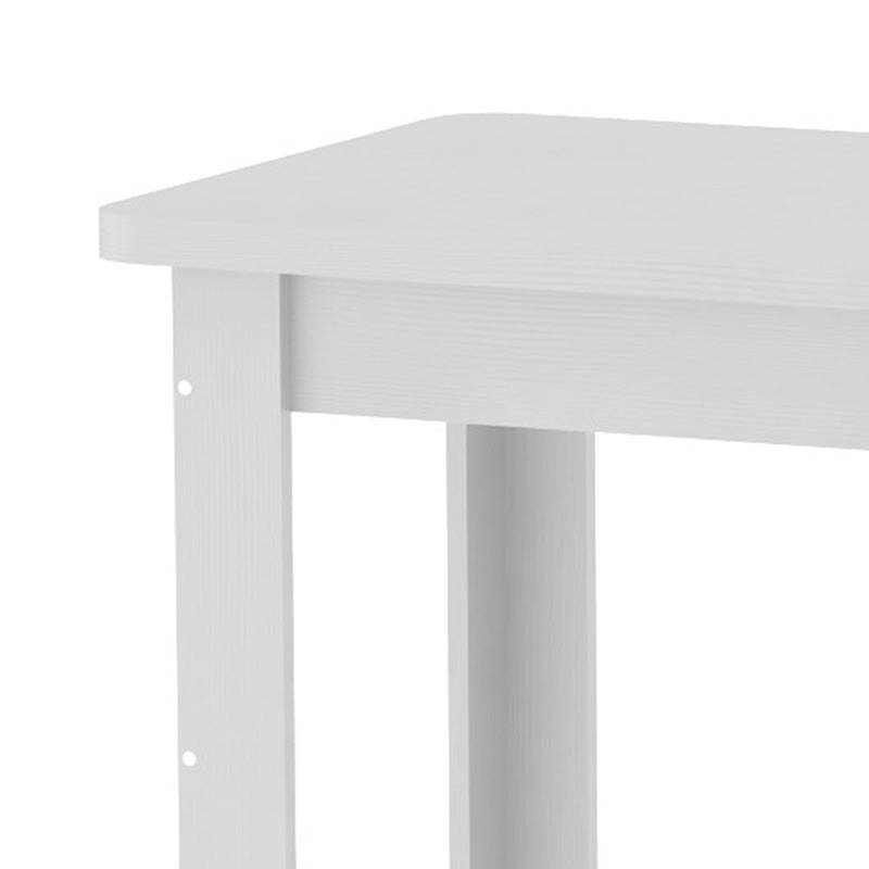 Masa de dining Celeste din nuc, alb, sonoma, 100x60x74 cm - Alb