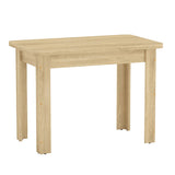Masa de dining Celeste din nuc, alb, sonoma, 100x60x74 cm - Sonoma