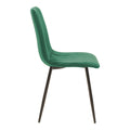Masa de dining cu 5 scaune Balou-Noor, Negru-Verde, 100x73 cm, detaliu produs