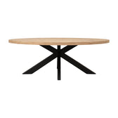Masă de dining cu blat din lemn masiv mango Jenma, Natur, 180x90x76 cm, imagine suplimentara