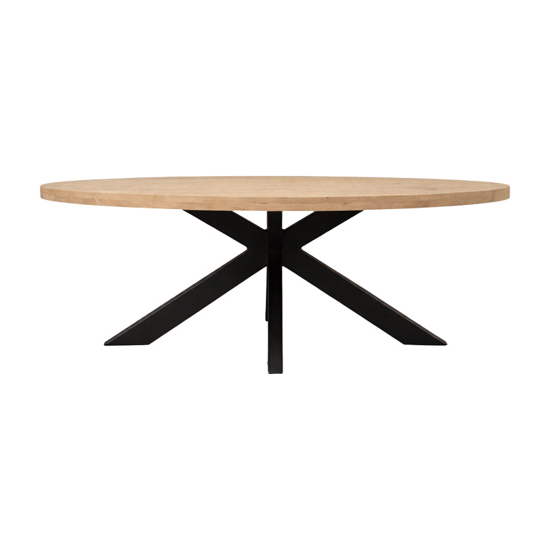 Masă de dining cu blat din lemn masiv mango Jenma, Natur, 180x90x76 cm, imagine suplimentara