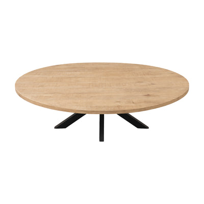 Masă de dining cu blat din lemn masiv mango Jenma, Natur, 180x90x76 cm, detaliu produs