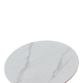 Masă de dining cu blat sinterizat Balou I/Imitație Marmură, Alb, 70x74 cm, detaliu produs