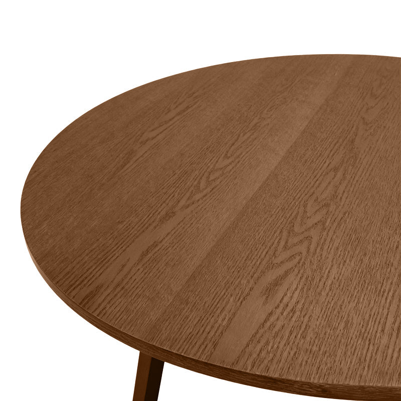 Masă de dining cu blat mdf Sedria, Natural - Nuc, 120x75 cm - Nuc