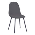 Masa de dining cu scaune Bella-Balou, set 5 piese, /velur, culori, negru-antracit, 120x73 cm, imagine suplimentara