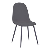 Masa de dining cu scaune Bella-Balou, set 5 piese, /velur, culori, negru-antracit, 120x73 cm, imagine suplimentara