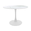 Masa de dining cu set 5 piese Balou-Parker, Alb, 100x73 cm, foto produs