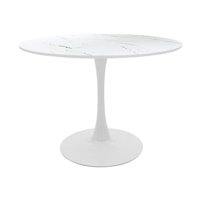 Masa de dining cu set 5 piese Balou-Parker, Alb, 100x73 cm, foto produs