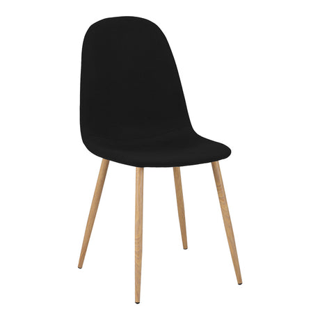 Masa de dining cu set 5 piese Bella-Balou, Negru, 120x73 cm