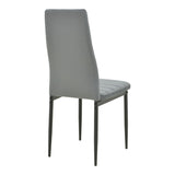 Masa de dining cu set de 5 piese Parker Balou, Negru-Gri, metal/, D120x73 cm