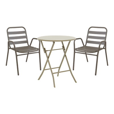 mobilier de gradina Masa de dining cu set scaune Albero-Sussie, Metal, 60x70 cm