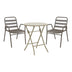 mobilier de gradina Masa de dining cu set scaune Albero-Sussie, Metal, 60x70 cm