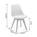 Masa de dining Gaston-Balou I set de 5 -mdf, neagra-Natural, D120x75 cm, foto produs 8
