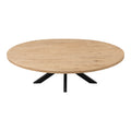 Masă de dining Jenma, Lemn de Mango Solid, Natur, 200x100x76 cm, detaliu produs