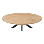Masă de dining Jenma, Lemn de Mango Solid, Natur, 200x100x76 cm, detaliu produs