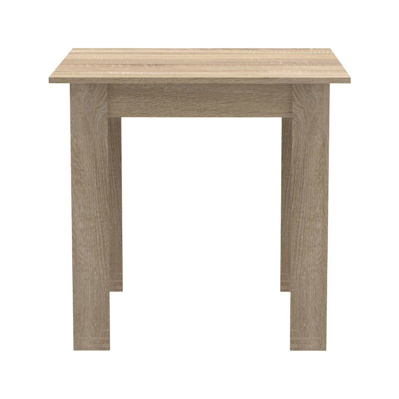 Masa de dining Manka I-Julita set de 3 piese, sonoma-negru, 80x80x77 cm