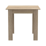 Masa de dining Manka I-Julita set de 3 piese, sonoma-negru, 80x80x77 cm