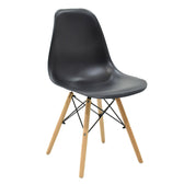 Masa de dining Manka I-Julita set de 3 pieseton, sonoma -negru, 80x80x77 cm, imagine suplimentara