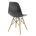 Masa de dining Manka I-Julita set de 3 pieseton, sonoma -negru, 80x80x77 cm, detaliu produs