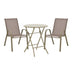 mobilier de gradina Masa de dining metalica cu functie Albero-Calan, metal, 60x70 cm, Champagne