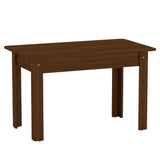 Masa de dining Quiin, extensibila, nuc, 120-174x70x74 cm - Nuc